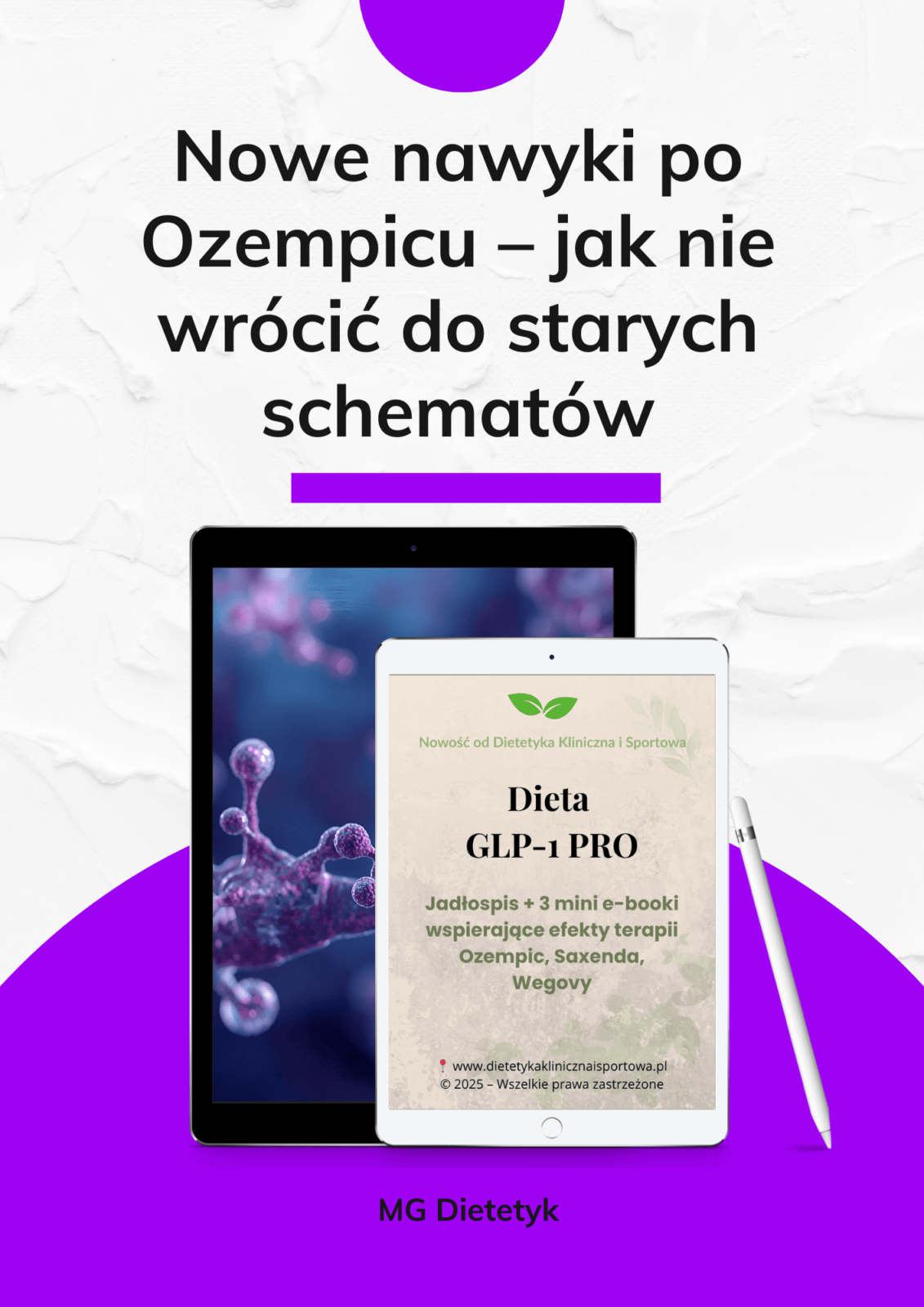E-book o budowaniu trwałych nawyków po zakończeniu terapii GLP-1. Naucz się jeść intuicyjnie i utrzymać nową sylwetkę na lata.